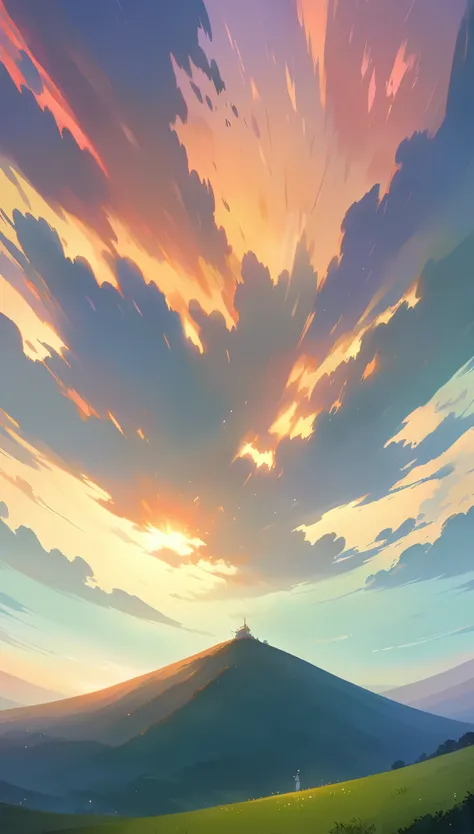 ultrawide landscape aesthetic,summer dream ,Studio ghibli inspired aesthetic, No People
