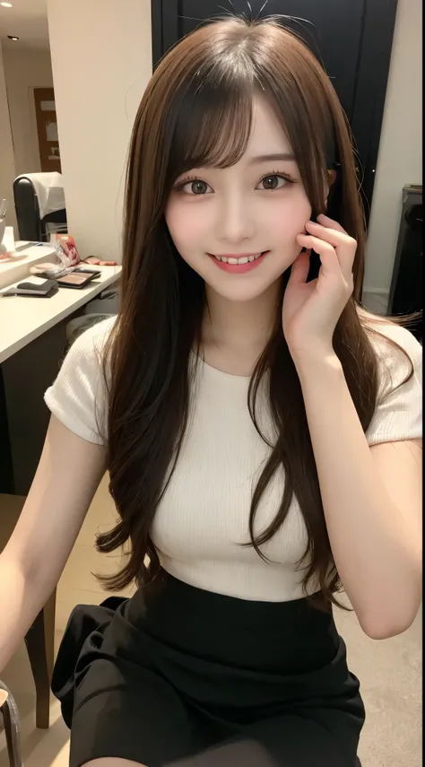 Tabletop, Highest quality, shape, Very detailed, finely, High resolution, 8k wallpaper, 完璧なダイナミックな構shape, Beautiful and detailed,ランダムなcute髪,,Natural color lip, Bold sexy pose,smile、20-year-old girl、cute、Looking into the camera,Always blur the background,Pe...