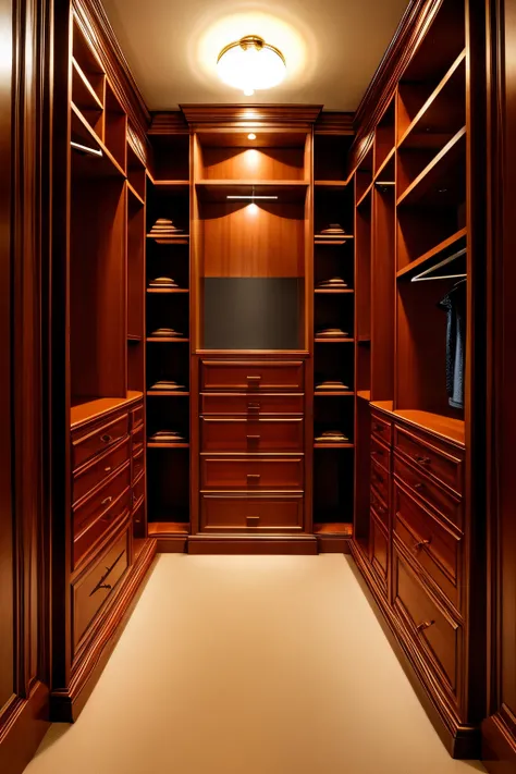 Closet Walk-in Closet Hotel-like Luxury Stately Rich Open Shelves Classic European Scandinavian