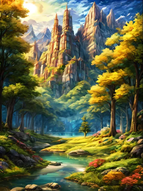 ((best quality)), ((masterpiece)), (detailed), anime landscape