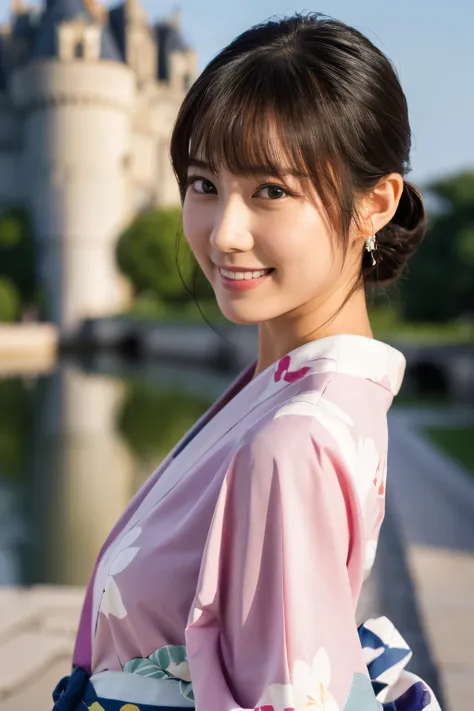 1 person, (wearing a cute pink yukata.:1.2), very beautiful japanese idol portraits, (young face),
(raw photos, highest quality)...