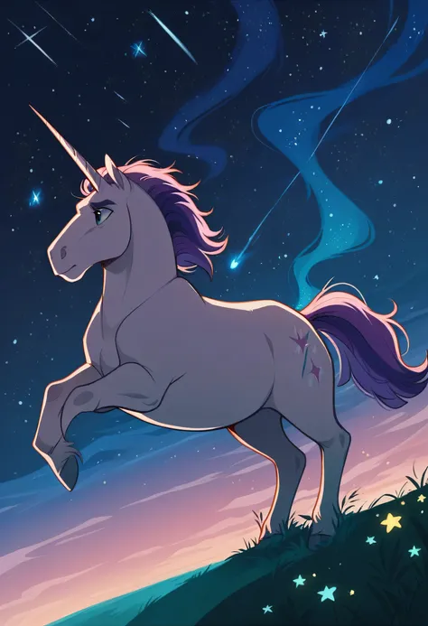 unicorn in the sky with stars and a shooting star, unicorn, unicorn flying in the sky, a unicorn, unicorns, unicorn horn, white unicorn, background artwork, jen bartel, amazing wallpaper, unicorn from the tusk movie, mlp fanart, riding a unicorn, mythical ...