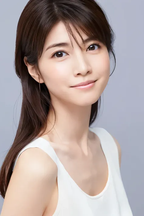 (High reality photograph, high resolusion), Skinny Japanese lady, 30 years old, cute face, detailed face, detailed eyes, various hair style, skinny figure, correct body anatomy, ((looking straight ahead)), facing the camera directly, single photo, a photo ...
