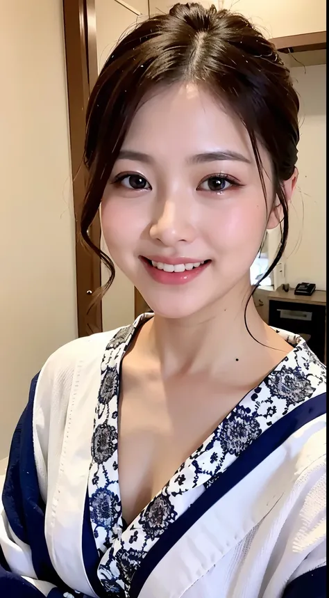 Obedient Wife、3、Height: 156cm, A little chubby、Japan in yukata、Yukata in a Japanese Inn、Shoulder out、clavicle、Japanese Model, Short Layered Hair、Laughter、smile、Of Japanese, Bathrobes、Neat and clean Japan woman, Japanese Goddess, Innocence、RAW Photos, (In 8...