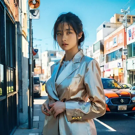 arafed asian woman in a suit posing in a street, girl in suit, girl in a suit, yakuza slim girl, sexy style, sexy :8, wearing tight suit, sexy girl, in cyberpunk city, in strict suit, in a strict suit, oppai cyberpunk, luxurious suit, cyberpunk photo, cybe...