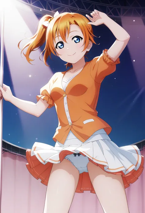 score_9, score_8_superior, score_7_superior, score_6_superior, sauce_anime, One person, Honoka Kousaka, lovelive!, score_9, score_8_superior, score_7_superior, score_6_superior, sauce_anime, blue eyes, Orange Hair, Medium chest, Side Ponytail, Medium Hair,...