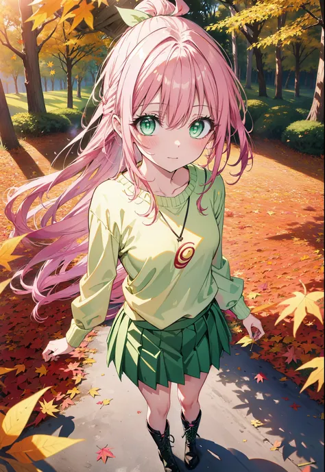 laladevi luke, lara deviluke, long hair, pink hair, tail, ahoge, bangs, hair ornaments, (green eyes:1.5), smile,open your mouth,...