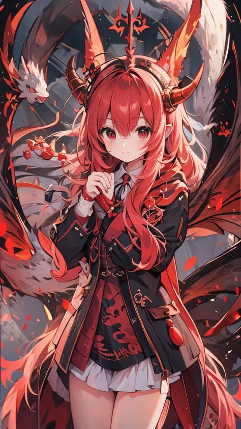 Red Dragon Horn，anime dragon girl