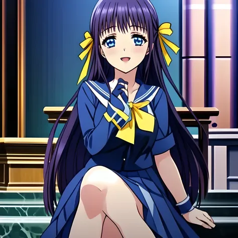 highest quality, (masterpiece:1.2), (A very intelligent heroine, Very detailed intelligent 15yo heroine portrait of game CG, Beautifully and artistically painted as cover of girls magazine: 1.6), (The girl is turning around quickly and looking at me with a...