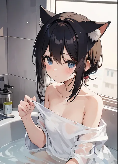 Naughty、just out of the bath、naked、Cat ear