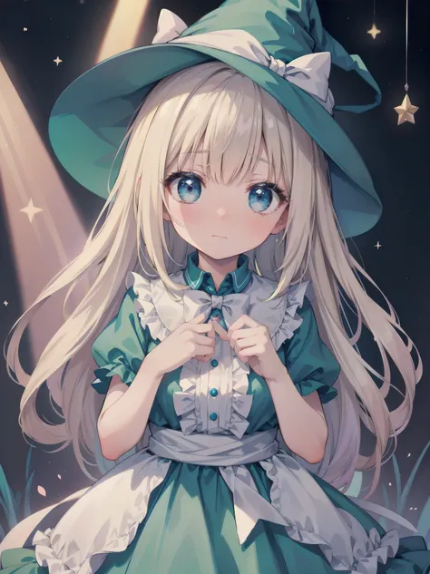 🎶, (🧙‍♀️), ✡, ✨(hat), , Alice in Wonderland, Alone, very beautiful, cute, adorable, embarrassed, alone, blue eyes, look at viewer, looking up, kawaii tech, pastel colors, kawaii, cute colors, Alice in Wonderland, alone, very beautiful, cute, adorable, emba...