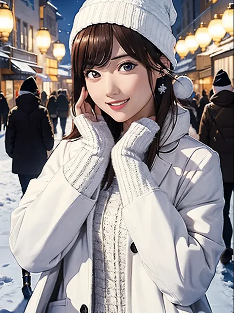 High resolution, 8k, Highest quality, detailed, Semi-realistic anime, Anime 3D Style, Smooth anime CG, One Girl, A 20-year-old Japanese woman, slim, Modeled, Shiny brown hair, detailedな顔, Beautiful and detailed, Glowing Skin, Hard Focus、Film Grain, Soft li...