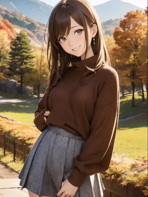 High resolution, 8k, Highest quality, detailed, Semi-realistic anime, Anime 3D Style, Smooth anime CG, One Girl, A 20-year-old Japanese woman, slim, Modeled, Shiny brown hair, detailedな顔, Beautiful and detailed, Glowing Skin, Hard Focus、Film Grain, Soft li...