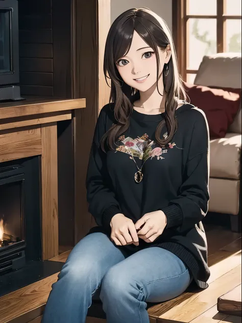 High resolution, 8k, Highest quality, detailed, Semi-realistic anime, Anime 3D Style, Smooth anime CG, One Girl, A 20-year-old Japanese woman, slim, Modeled, Shiny brown hair, detailedな顔, Beautiful and detailed, Glowing Skin, Hard Focus、Film Grain, Soft li...