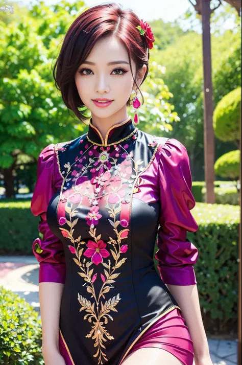 (masterpiece:1.4), (best quality:1.4), ultra high res, ultra high resolution, ((detailed facial features)), HDR, (realistic, photorealistic, photo-realistic:1.37), full body Esbian, sexy Vietnamese model, (-anime), vivid colors, ((vivid colors multicolor (...