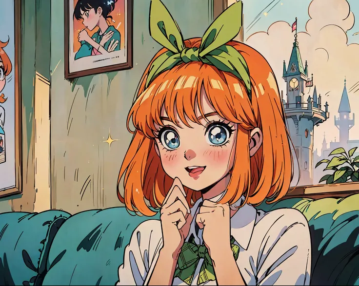 (master piece:1.3),(ultra detailed:1.1),

(Old anime, vintage anime, 90s anime style, naoko takeuchi style, masterpiece、top-quality、top-quality、Official art、Beautifully Aesthetic:1.2)、(a beauty girl:1.3)、vivid colours、colourfull、Large ribbon、Wallpapers, po...