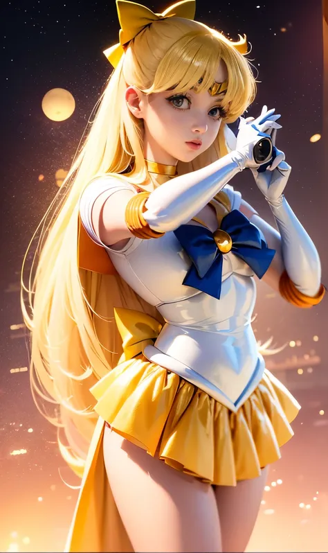 Arabian woman taking a photo in costume, Sailor Venus、Sexy、beautiful facial features、Ayaka Cosplay, Sailor Galaxia. beautiful, Cosplay, by Sailor Moon, アニメの女の子のCosplay, Anime Cosplay, 宣伝Cosplay, Sailor Moon Style, Sailor Moon!!!!!!!!, フルCosplay, elegant 魅力...