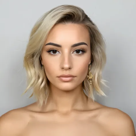 visage de femme blonde très réaliste