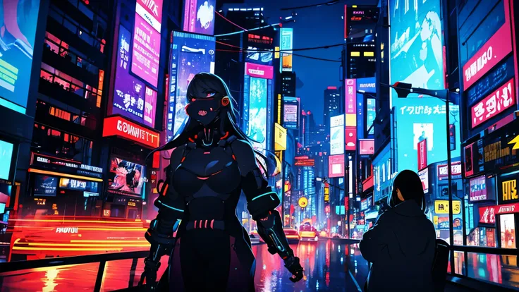 night city ,cyberpunk, cyborg