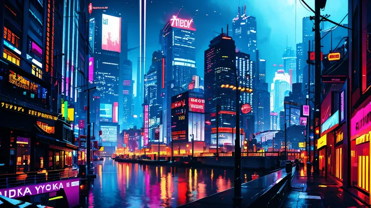 night city ,cyberpunk,sea