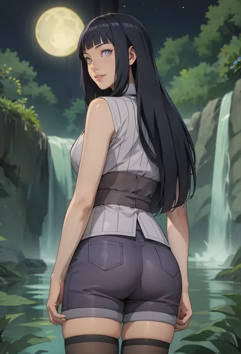perfect eyes:1.2, detailed eyes:1.4, smile, brush, shy, hyuugahin, light gray top, purple eyes, white eyes, no pupils, "black long hair", 1girl, blunt bangs, cowboy shot, 1girl, solo, (masterpiece:1.6, best quality), 8k, insane details, intricate details, ...