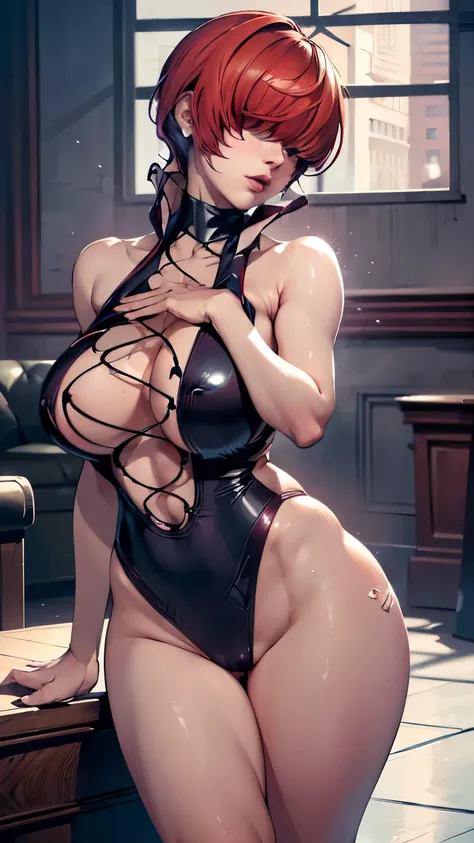 Best Quality,8k,High resolution,masterpiece:1.2), (ultra detailed), (erotic lingerie) (NSFW is not safe for artwork),(shermie) (King of Fighters Setup), (pose sexual), (realist,photorealist,fotorrealista:1.37), (High DefinitionR,High Definition), (portrait...