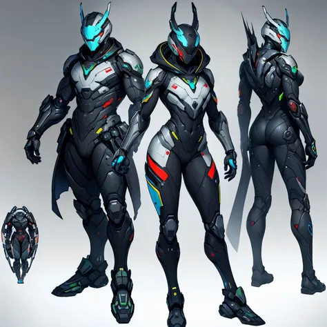 humonoid male character robot, warframe