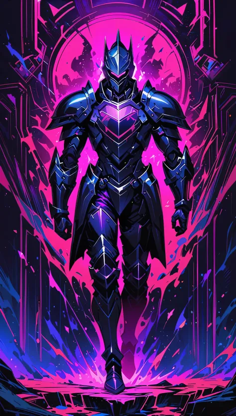 blacklight，full body，look at view，Armored Knight，high resolution，wallpaper，
