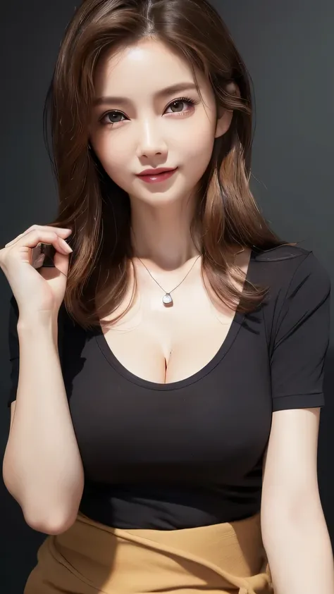 ((Highest quality, 8k, realistic photographic expression、delicate、detailed、Ultra-high resolution、masterpiece: 1.3))、（(Slender body:1.4)）、(((Mature beautiful middle-aged woman、4 Japanese matomically correct face、charisma)))、(Slim and toned waist:1.3),(((Ver...