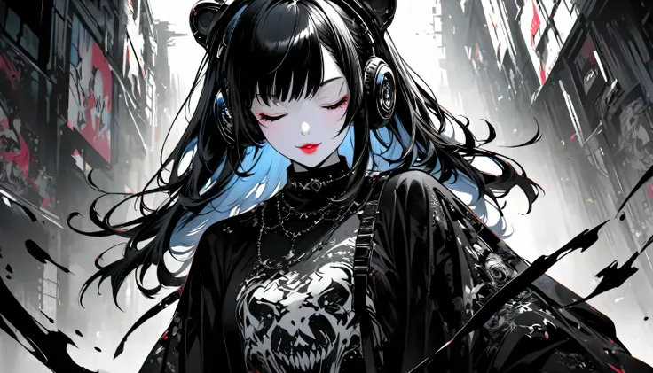 (closed eyes)