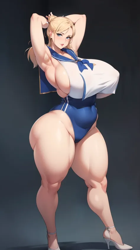 Big Breasts, Big Hips,Full Body Shot, Mature mother, Whipping the lower body, Plump thighs, ox, Seductive mature woman, Perfect body, Plus Size Model, Very thick pubic hair, very dense armpit hair, Sailor suit, Wear a miniskirt,