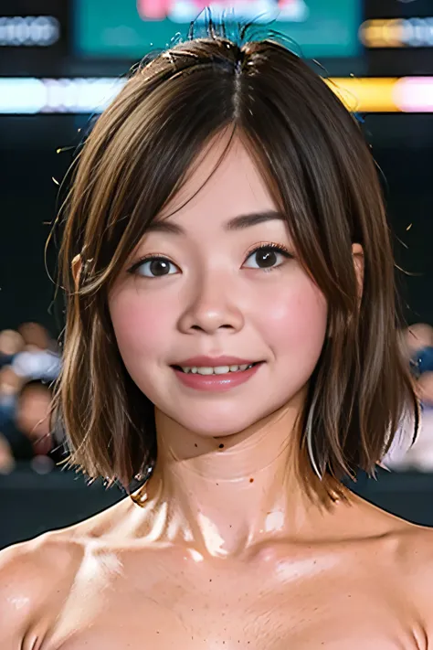 very cute and beautiful girl,(Very detailed美しい顔),(Pink leotard:1.2),No sleeve,Cowboy Shot,(Captivating smile:1.2),blush,((Bob Hair:1.2)).Black Hair, (Highest quality,masterpiece),Absurd,High resolution,Very detailedな,Very detailed,32K,8k resolution, Intric...