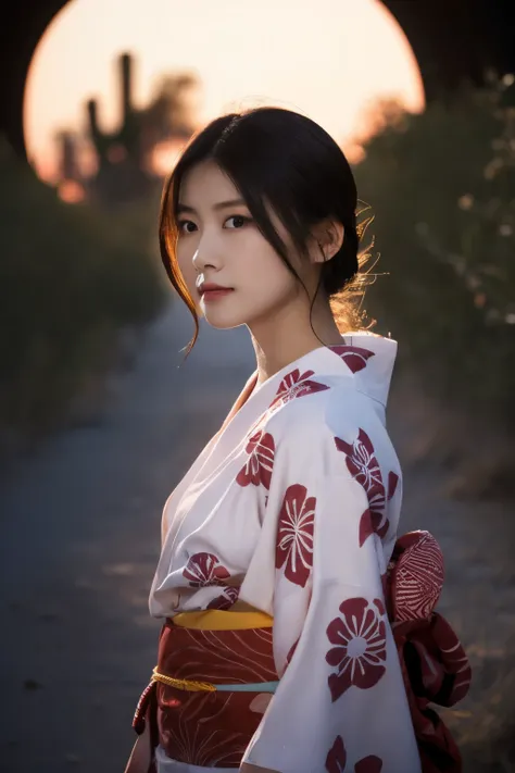 1 girl, (Wear a cute red yukata:1.2), Very beautiful Japanese idol portraits, 
(RAW Photos, Highest quality), (Realistic, Realistic:1.4), (masterpiece), 
Very delicate and beautiful, Very detailed, 2k wallpaper, wonderful, finely, Very detailed CG Unity 8K...