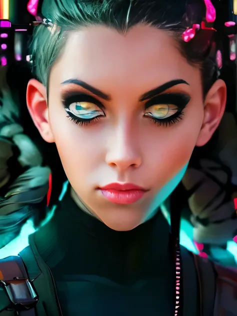 a close up of a woman with a futuristic helmet and glowing eyes, beautiful cyberpunk girl face, hyper-realistic cyberpunk style, cyberpunk vibes, cyberpunk art style, cyberpunk face, dreamy cyberpunk girl, advanced digital cyberpunk art, cyberpunk futurist...