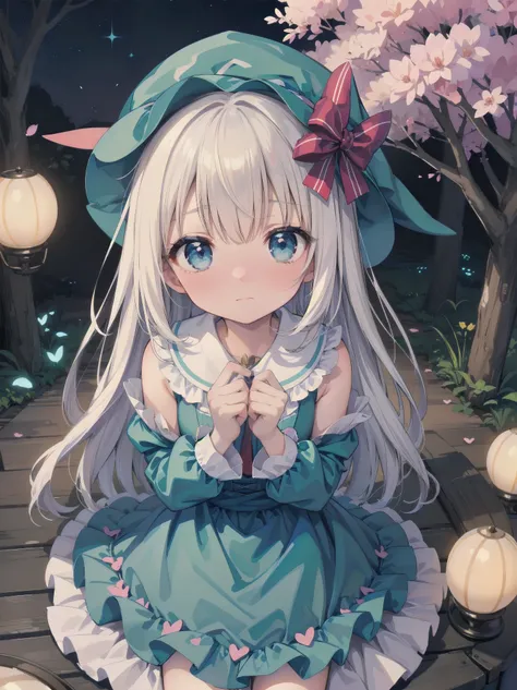 🎶, (🧙‍♀️), ✡, ✨(hat), , Alice in Wonderland, Alone, very beautiful, cute, adorable, embarrassed, alone, blue eyes, look at viewer, looking up, kawaii tech, pastel colors, kawaii, cute colors, Alice in Wonderland, alone, very beautiful, cute, adorable, emba...