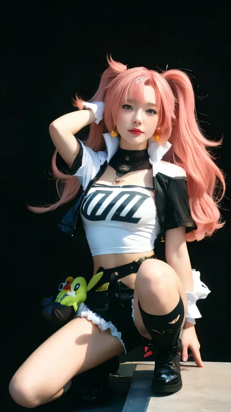 best quality, masterpiece,Ultra-high resolution,Clear face,（Reality：1.4），Fupert Lighting，Three-quarters of the body(The thighs can be seen), (Reality:1.50), Anime Wallpaper, Guvitz style artwork, Masking fantasy to magic , author：Yang J, Guvitz, Beautiful ...