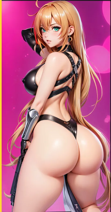 anime girl with a big ass in a black leather outfit, cutesexyrobutts, oppai cyberpunk, thicc, 2b, 2 b, oppai, anya from spy x family, biomechanical oppai, makoto, commission for high res, oc commission, tifa lockhart, oppai proportions, tifa, tracer in a s...