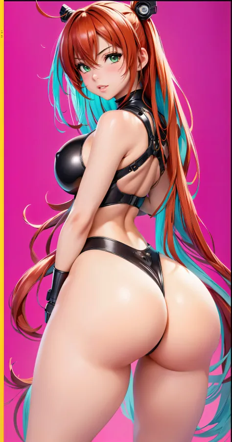 anime girl with a big ass in a black leather outfit, cutesexyrobutts, oppai cyberpunk, thicc, 2b, 2 b, oppai, anya from spy x family, biomechanical oppai, makoto, commission for high res, oc commission, tifa lockhart, oppai proportions, tifa, tracer in a s...