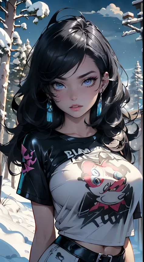 gothic girl,1 girl,((extremely adorable and beautiful black haired anime gothic girl)),((())),(big boobs:1.2),((((black wavy hair:1.35,absurdly long unkempt hair,tousled hair,colored inner hair,Ohratmung)))),((Heterochromie:1.5, (Purple_eye and red_eye))),...