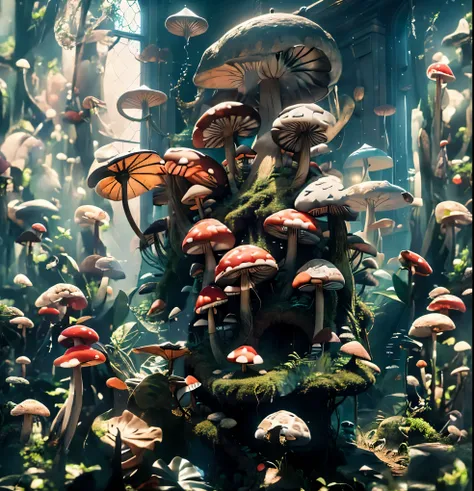 Fill with mushroom forest