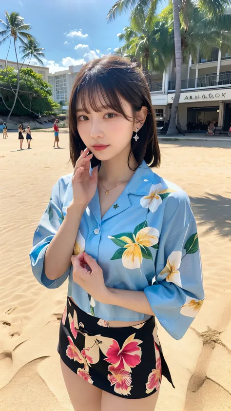 Highest qualityのリアル, Official Art, Highly detailed CG Unity 8k wallpaper,(masterpiece:1.3), (8k, Realistic, RAW Photos, Highest quality: 1.4), (1 girl), Pretty face, (Realistic Face), (Black Hair, Medium Hair:1.3), Beautiful hairstyle, Realistic eyes, fine...