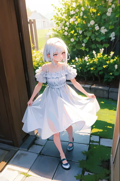 ((((white dress)))