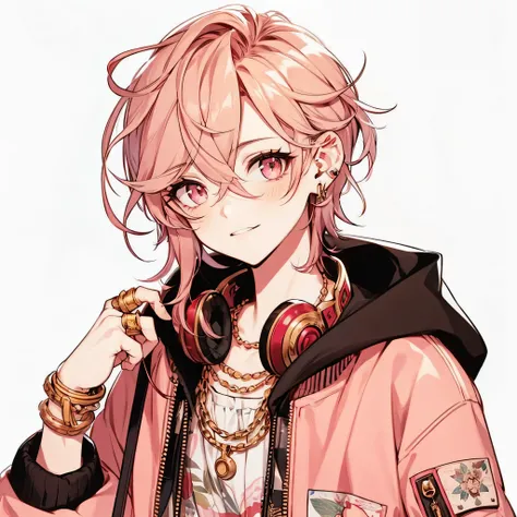 clearing, here is the visual description based on what you provided:
- **General appearance:** The young man has a feminine and slender appearance, with a delicate body and a soft and gentle expression. Her features are marked by a soft and youthful beaut...