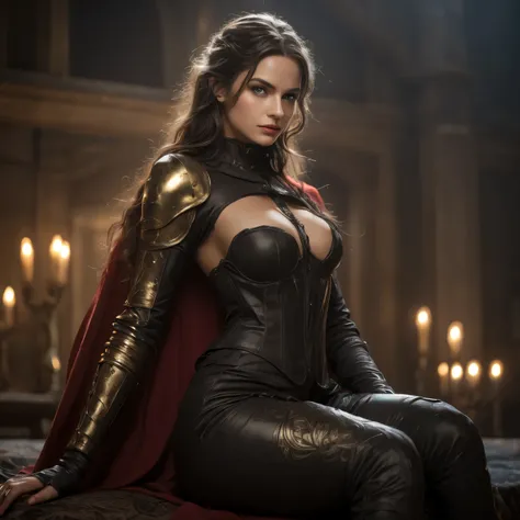 highest quality, 4K, High resolution, masterpiece:1.2, Very detailed,(front:1.9), (Realistic, Realistic, Realistic:1.6), Vibrant, Red and blue eyes,Strong gaze,Seductive eye contact,Bright red iris,Dark blue shining star,Sparkling eyes,Vibrant colors,(fron...