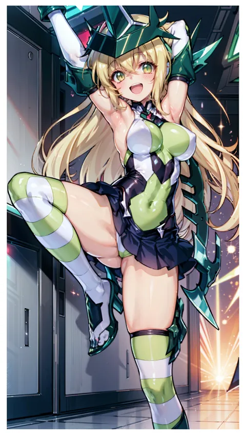 (Extremely detailed CG), (Highest quality),(full body)，(( Spread your legs，Strike a Pose)),1 teen_girl,alone, Akatsuki Kirika，symphogear，Perfect Face,  Glowing Skin, Glowing Skin, Wide Hips,Tight waist,Knee-high boots，Elbow Bag,1 girl, Long Hair, Big Breas...