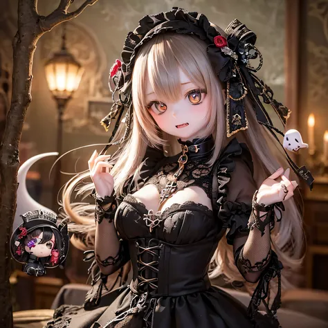 (Highest quality,4K,8k,High resolution,masterpiece:1.2),beautiful detailed eye,length eyelashes,Beautiful lip detail,extremely detailed eye and face,(Vibrant colors,colorful,Contrast enhancement:1.1),dark atmosphere,spooky ambiance,Gothic style,Satanic in ...