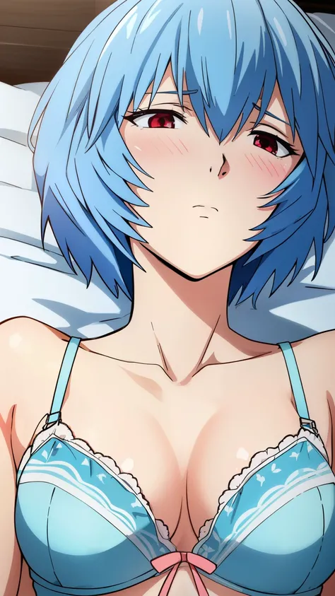 reiayanami, rei ayanami, (ayanami rei:1.2), blue hair, short hair, (red eyes:1.2), medium breast,
BREAK nffsw, (gorgeous nightclub background), (embarrassed expression, blushing), (dynamic sexy pose), (lingerie, sexually seductive, ), (sleeping in bed, lyi...