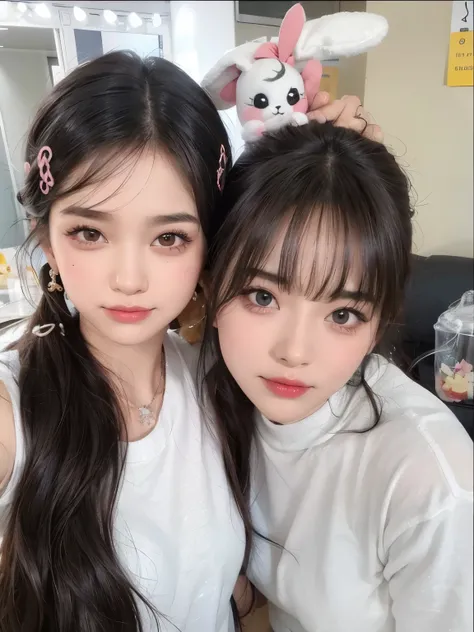masterpiece, best quality, masterpiece, Divine quality, sacred art, very detailed face, whole body, very realistic, beautiful, young girl, big eyes, long eyelashes, Multicolored fur, multicolored eyes, glowing skin, full lips, big lips, glowing skin, blush...
