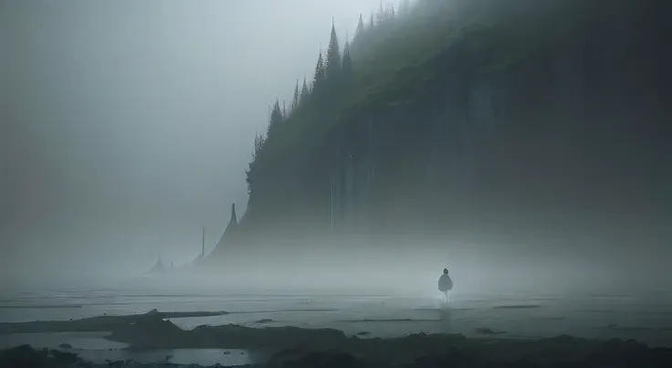 loneliness and hard fog, surreal elements