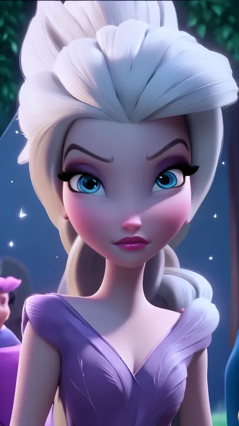 elsa, (perky breasts), (((small breasts))), affected smile:1.2, beautiful blue eyes, (perfect iris), depth of color in his eyes,...